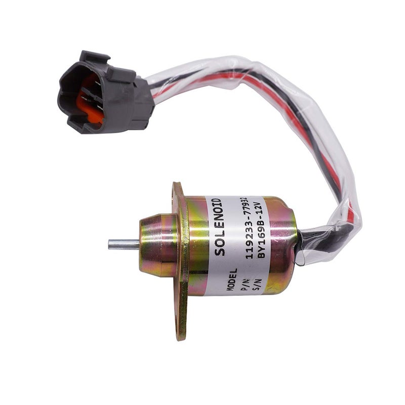 AIB2C Fuel Shut Off Solenoid 119233-77932 for Yanmar 1503ES-12S5SUC12S Woodward M810324 John Deere - Image 4